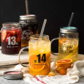 Reusable 4-piece Glass Straw Set